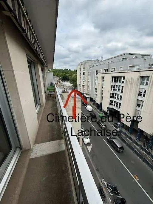 Cosy Pere Lachaise-parking Prive باريس